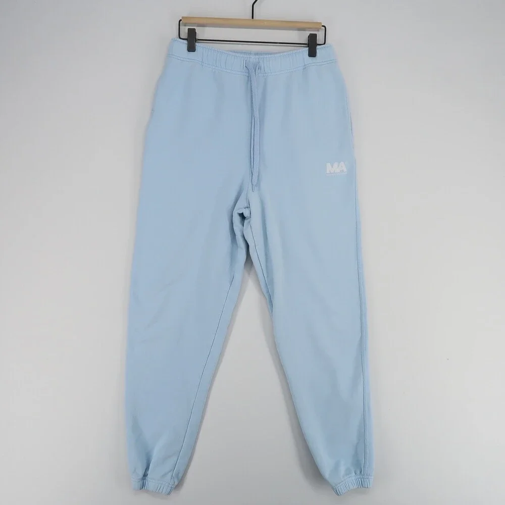 Martin Asbjorn MA Sweatpants Mens Small Light Blue French Terry‎ Jogger Pockets